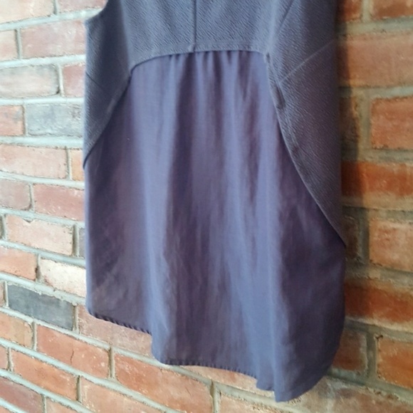 Anthropologie Deletta grey asymmetrical tunic tank - Picture 3 of 4